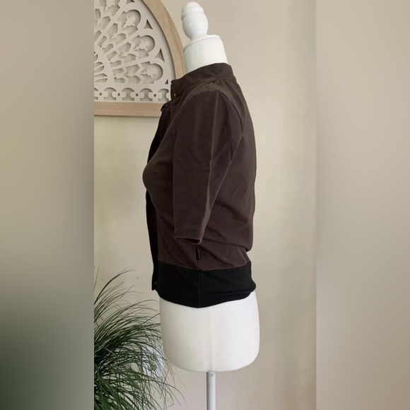 Moncler Full zip fitted top mock neck made Italy size small - Picture 4 of 13